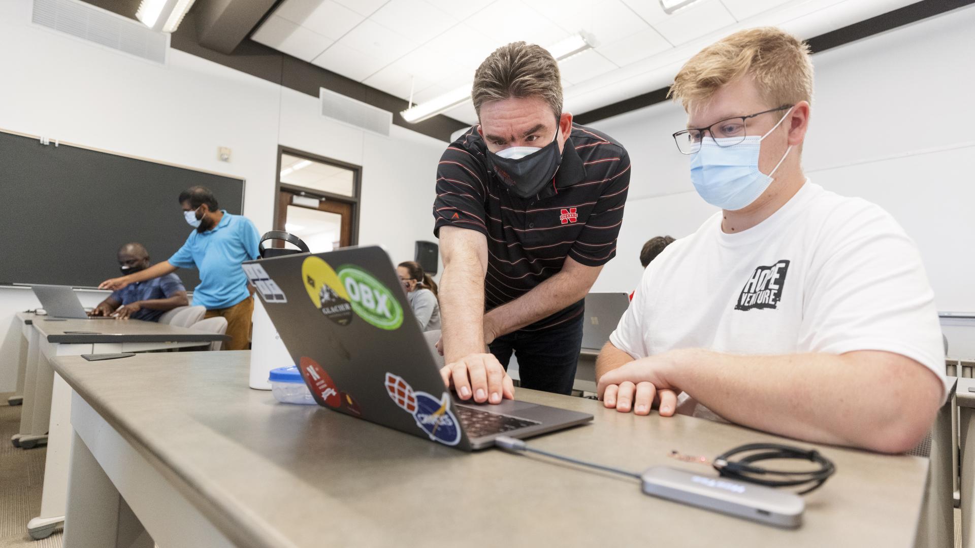 Detweiler's drone research lab applies cutting edge computing research in the real world.