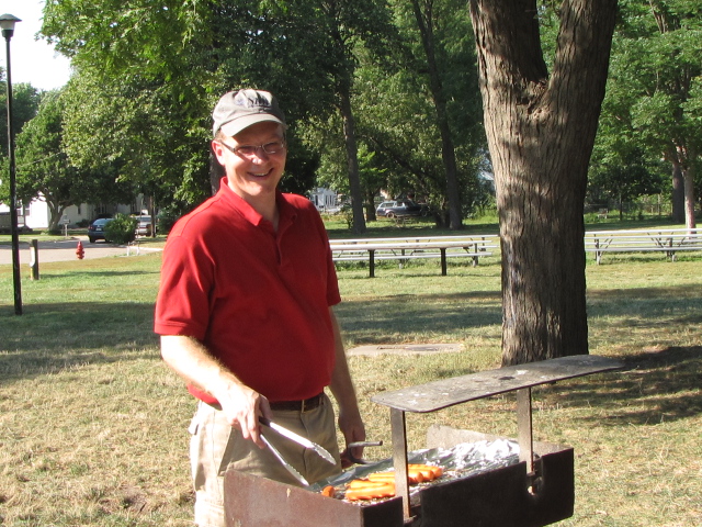 David at the department picnic