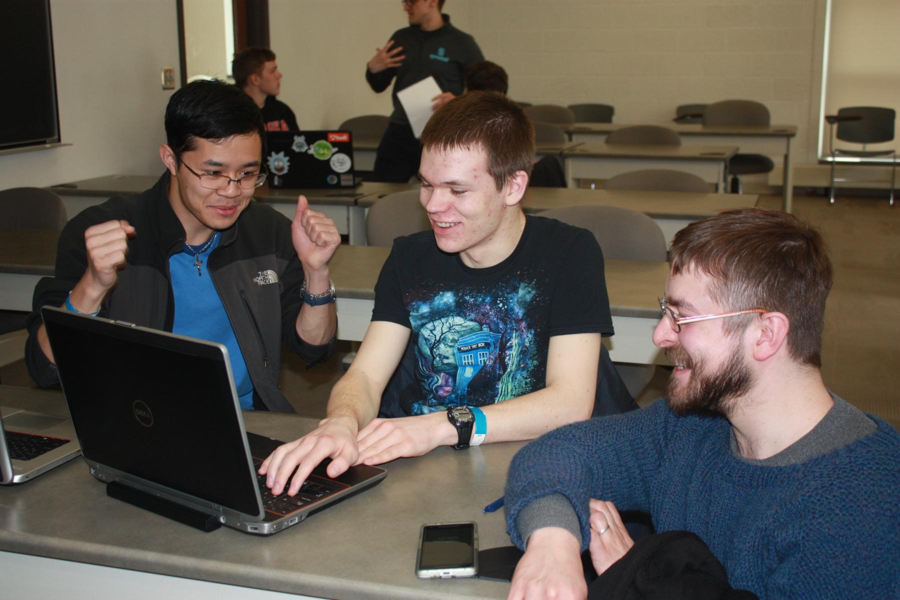 Students at a School of Computing camp.