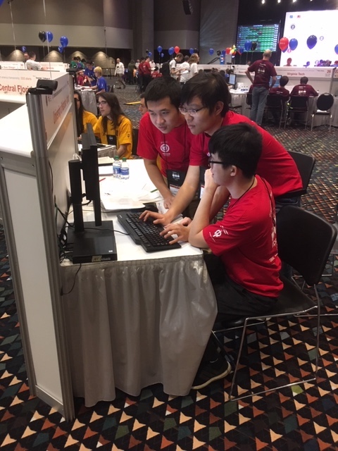 The "Poincaré" team and members Quan Nguyen, Nao Nguyen, and Chong Than.