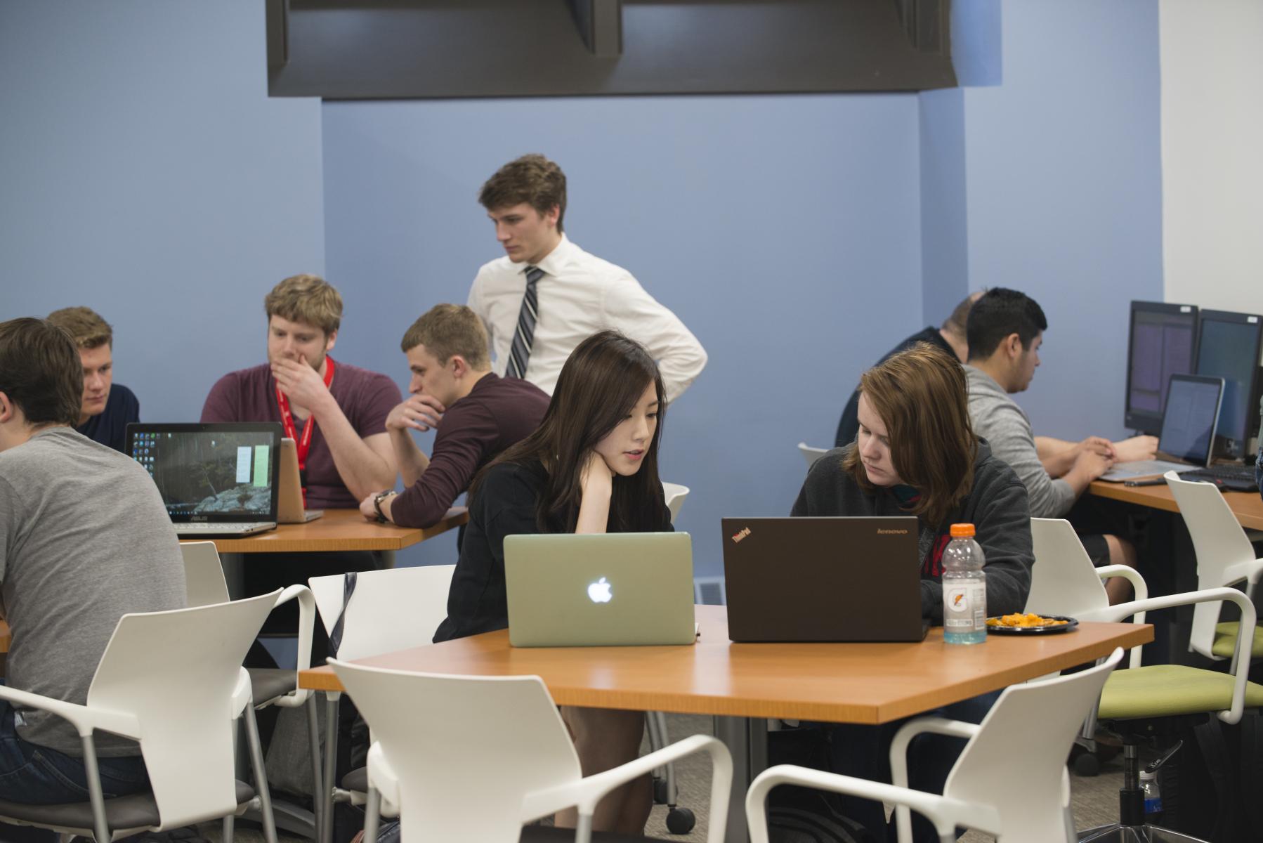 Students in the Student Resource Center