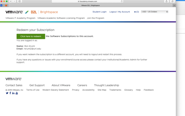 vmware redeem permission code for license