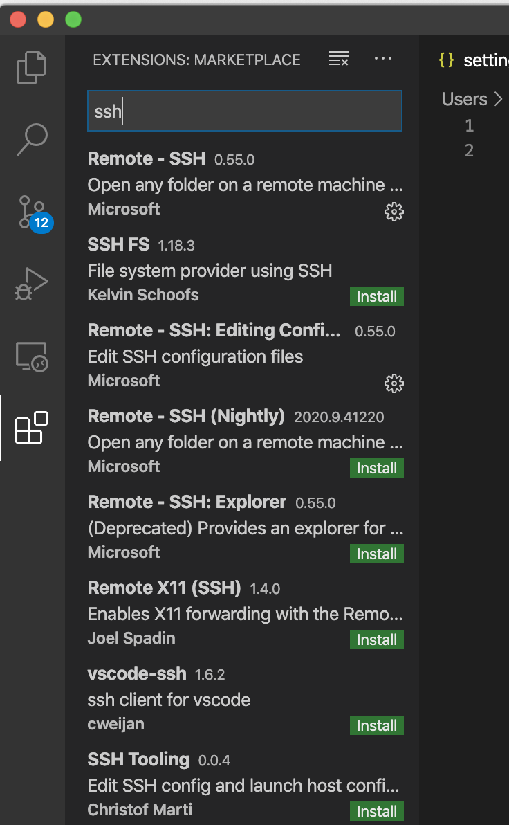 VS code ssh install screen 2