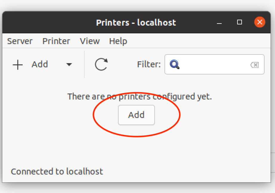 add printer icon