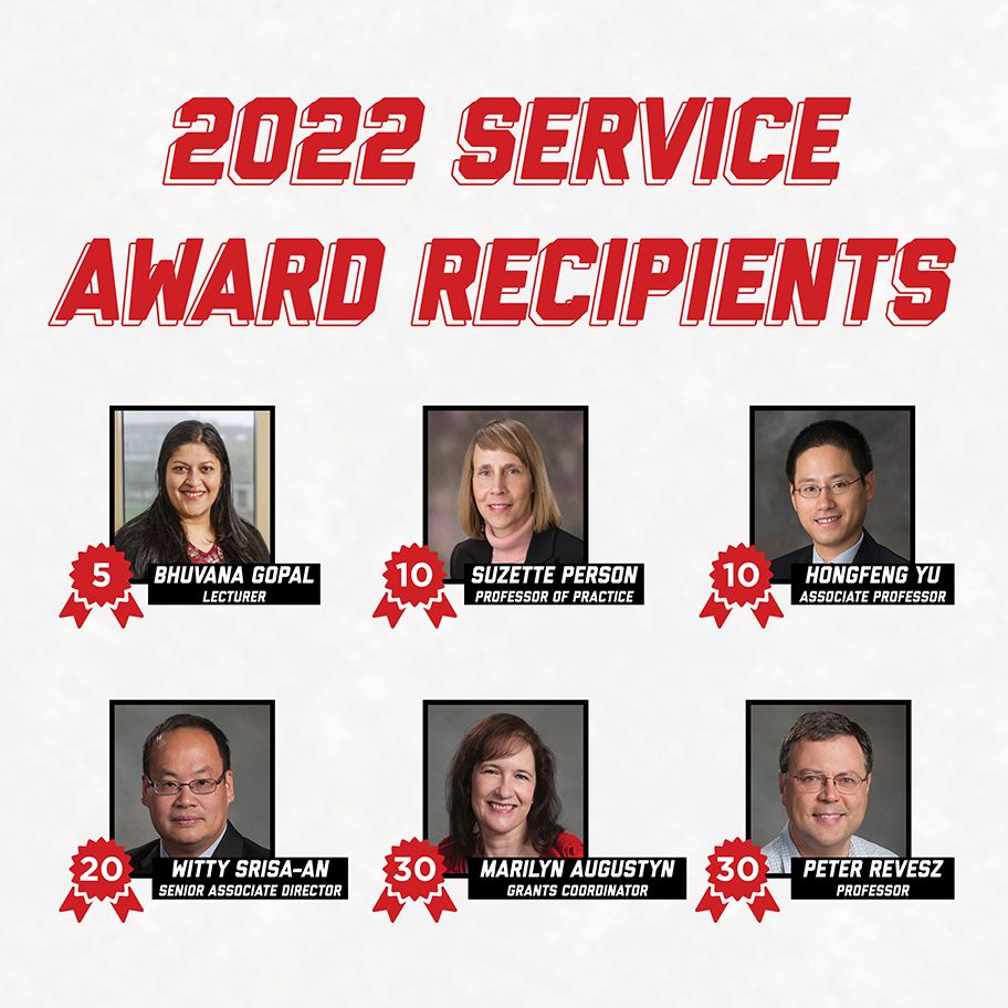2022 Service Award Recipients