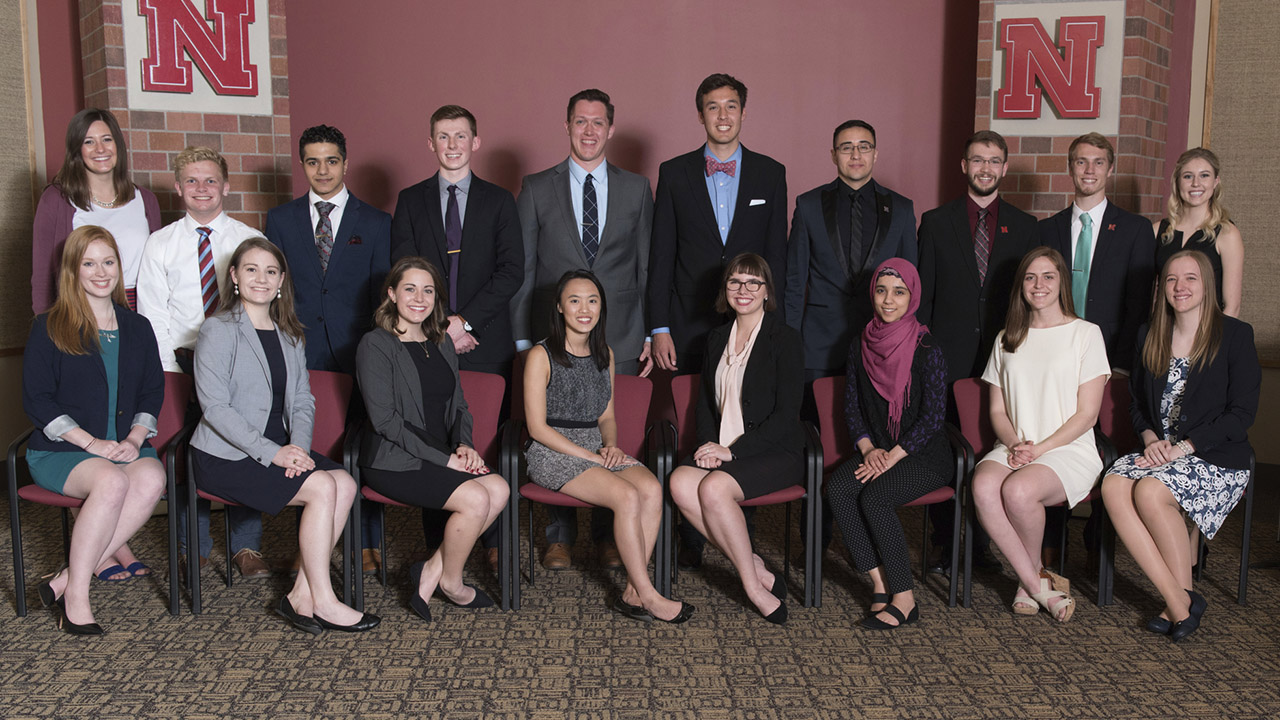 Participants in the 2018 Outstanding Student Leadership Awards event on April 13.