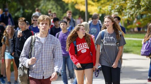 Students on campus