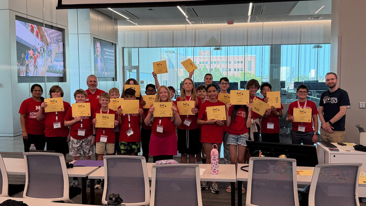 Bonita Sharif, Robert Dyer, Seth Polsley, and the SoC CLICKS campers.