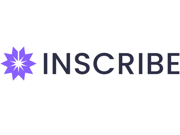 Purple star logo with "INSCRIBE" in bold black text.