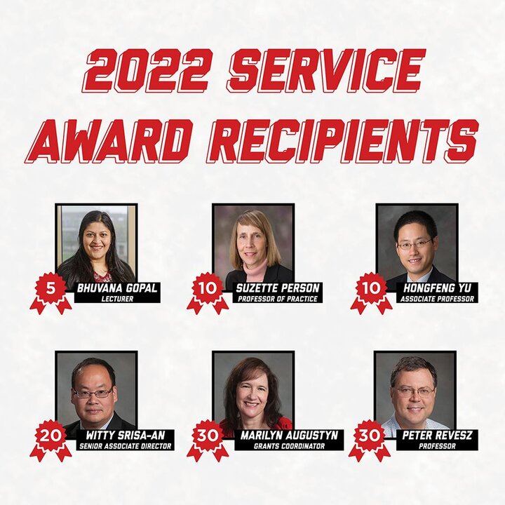 2022 Service Award recipients