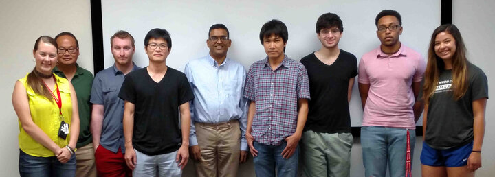 The Summer Research Program students with their faculty advisors.